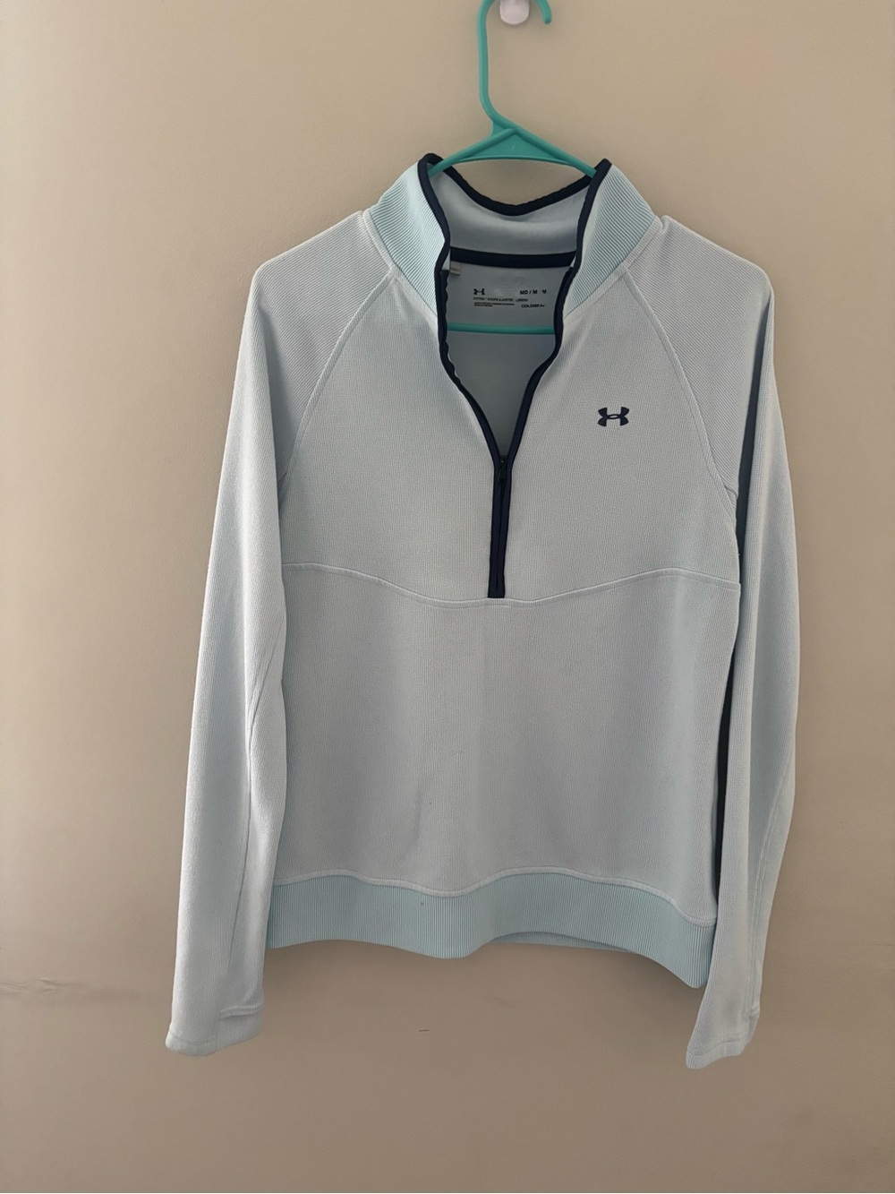 Under Armour Men’s Light Blue Half-Zip Performance Pullover M